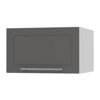 KLAPPHÄNGESCHRANK Kvantum W6B/50 Graphit Matt / Weiß Matt 50 / 59 / 36cm - Graphitfarben/Weiß, Holz/Holzwerkstoff (50/36/59cm) - Feldmann-Wohnen