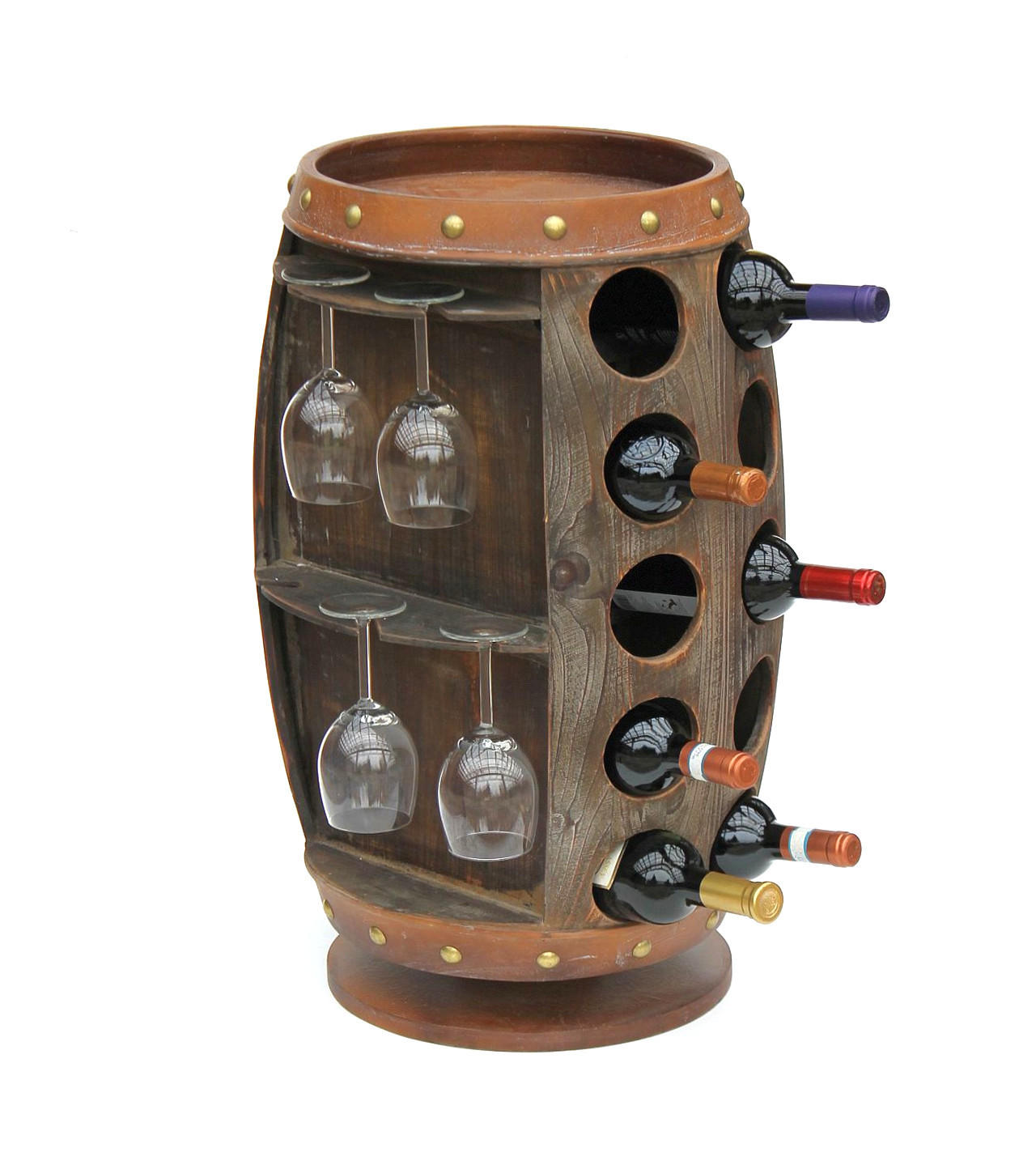 DanDiBo Weinregal Braun 45x71x45 cm