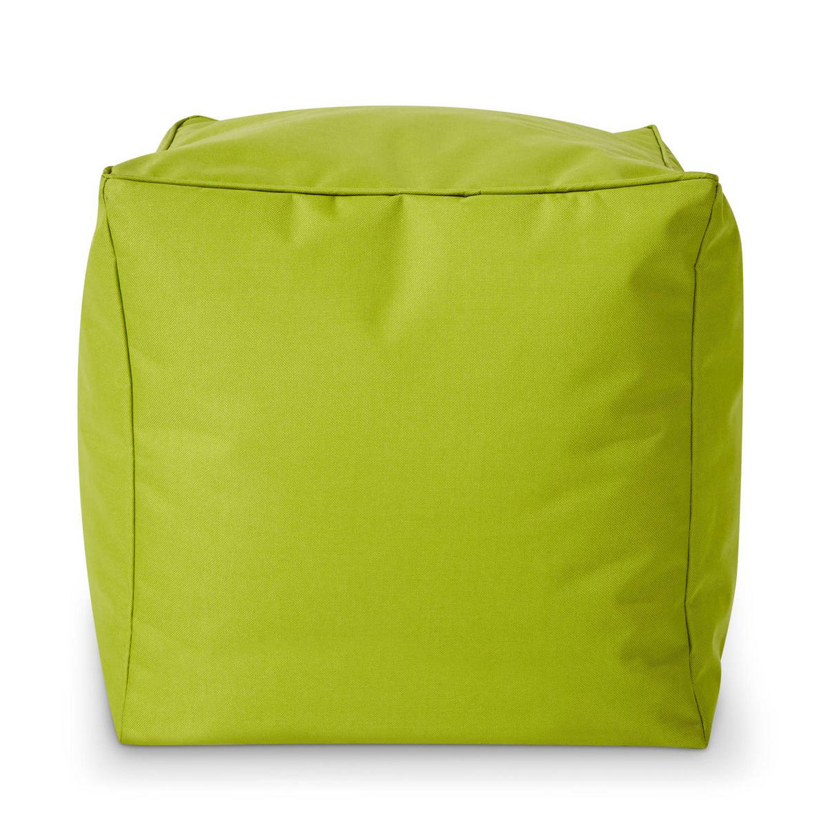 SITZSACK-HOCKER Pouf "Cube" 40x40x40cm - Grün, Textil (40/40/40cm) - Green Bean
