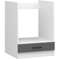 HÄNGESCHRANK Weiß, Graphit Grau 82/60/55 - Dunkelgrau/Weiß, Holzwerkstoff (60/82/55cm) - RAUMHIRSCH FURNITURE