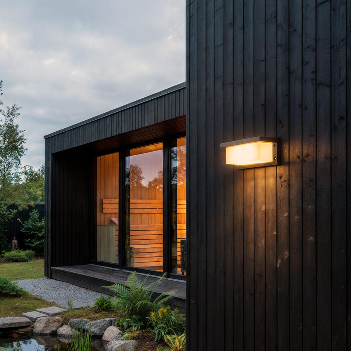 AUSSENLEUCHTE HIDE RC Anthrazitgrau 15 W IP54 - Grau, Metall (26/125/125cm) - Rendl