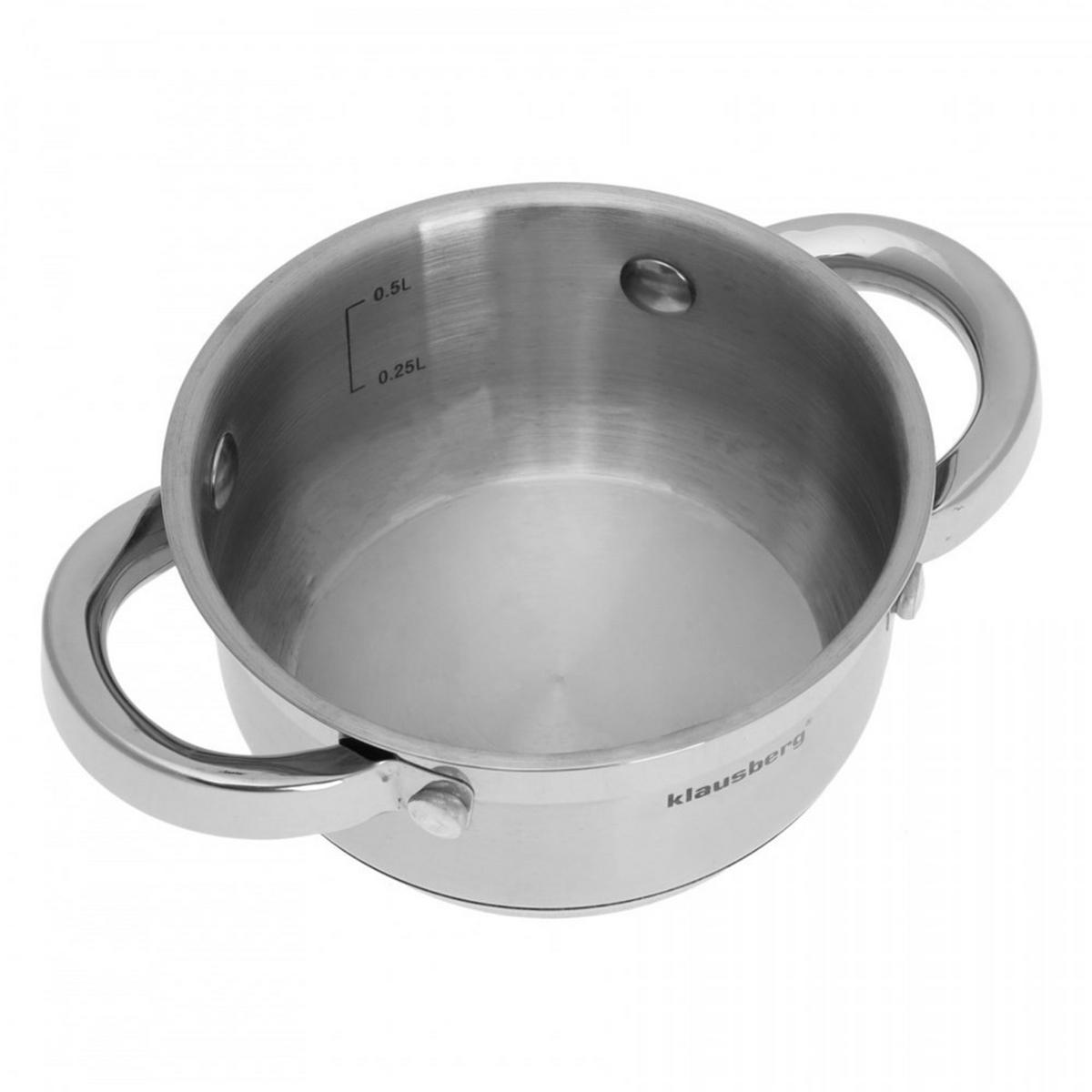 TOPF Silber 12/12/6 cm KB7120 - Silberfarben, Metall (12cm) - Klausberg 
