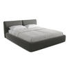 POLSTERBETT mit Bettkasten und Lattenrost 200x228 Grau - Dunkelgrau/Schwarz, Kunststoff/Textil (180/200cm) - LaMiaSofa