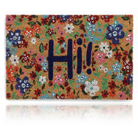 FUSSMATTE Mehrfarbig Kokosfaser 60x40 cm - Multicolor, Kunststoff/Textil (60/40cm) - Relaxdays