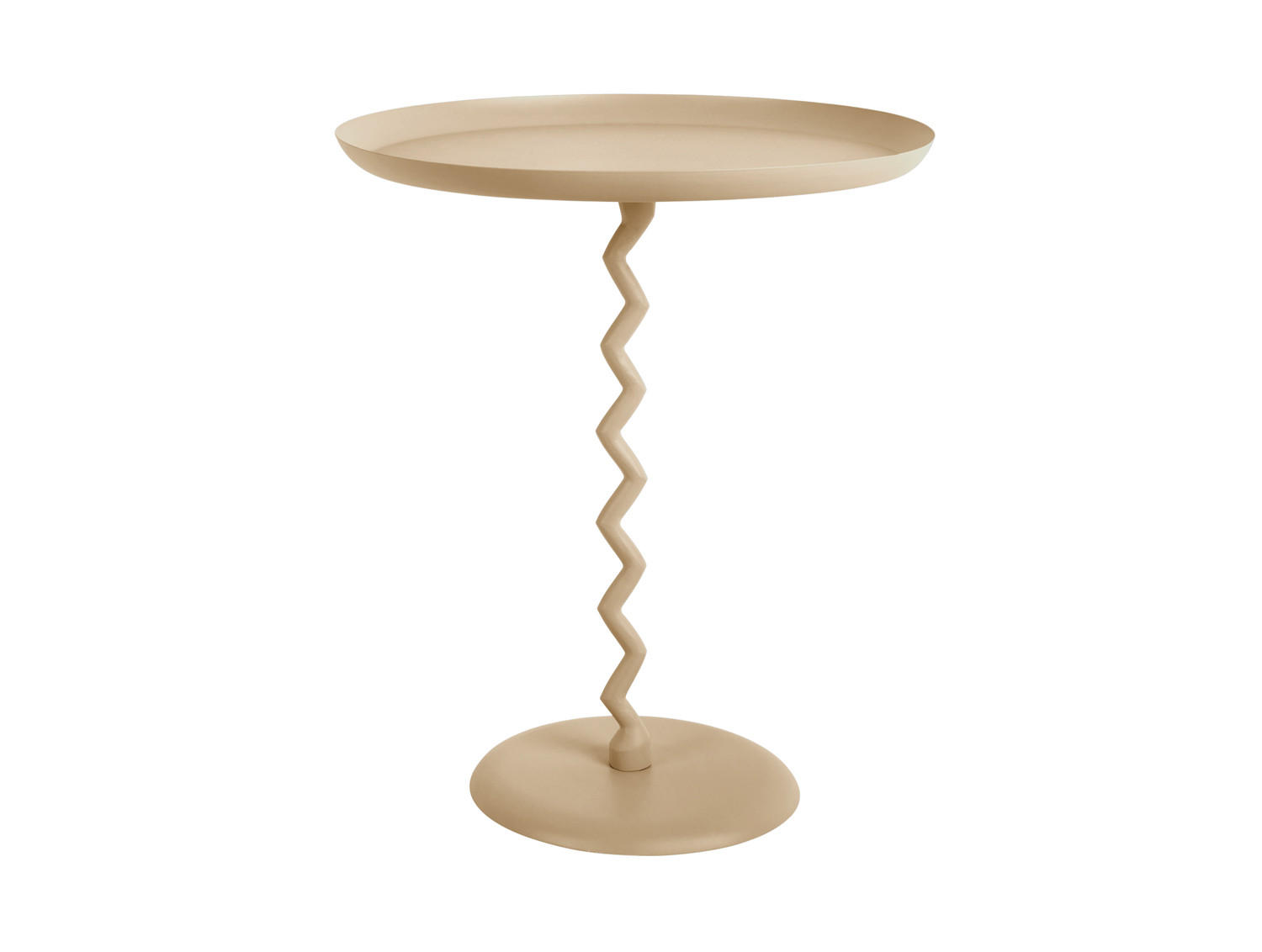 BEISTELLTISCH Zig Zag 44/44/52 cm - Braun, Metall (44/44/52cm) - Leitmotiv