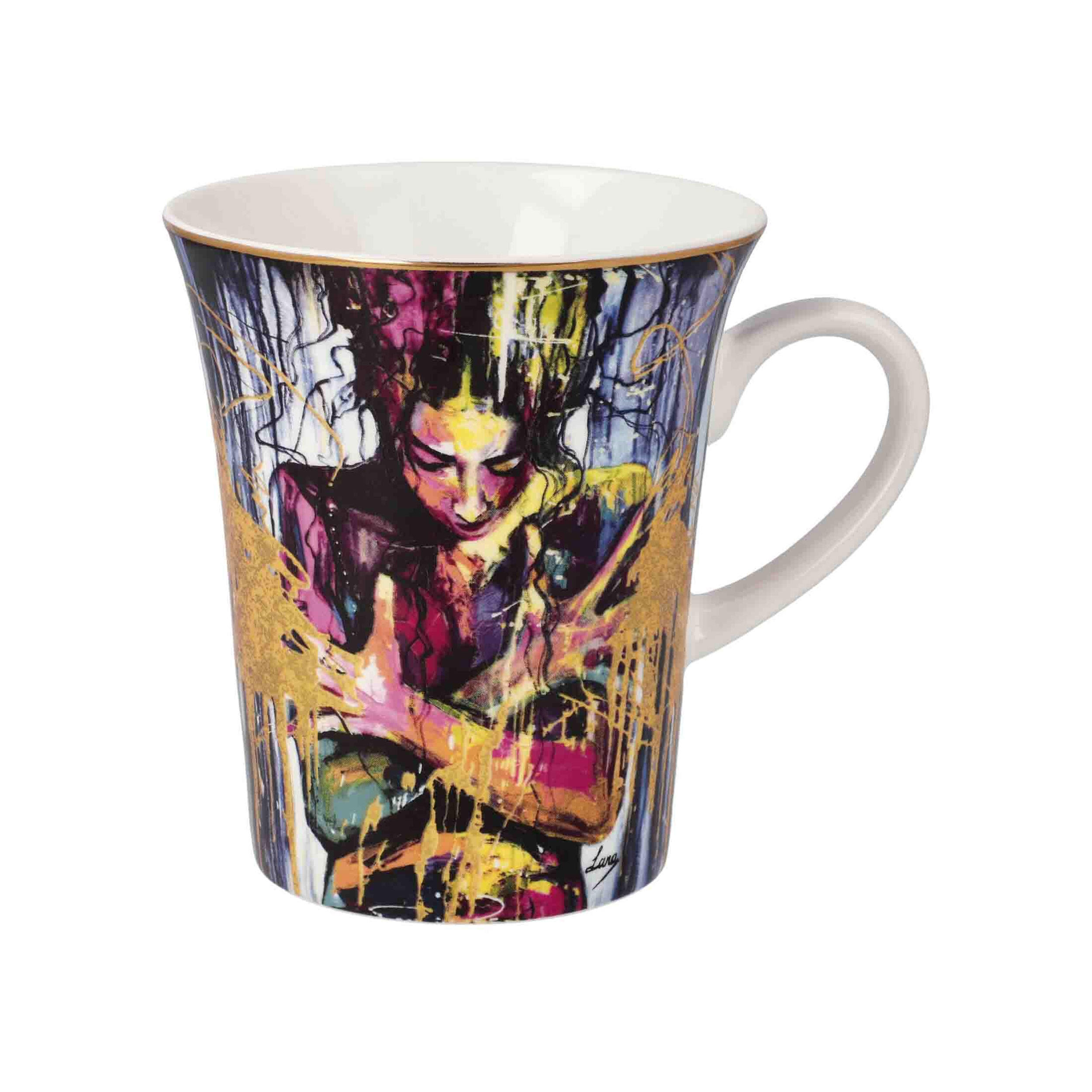KÜNSTLERTASSE Lana Frey Liberation, Fine Bone China, Bunt, 400 ml - Multicolor, Keramik (0.4L) - Goebel