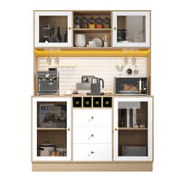 HOCHSCHRANK LED Weinregal Kippsicherung Weiß - Weiß, Glas (140/185.7/40cm) - FLIEKS