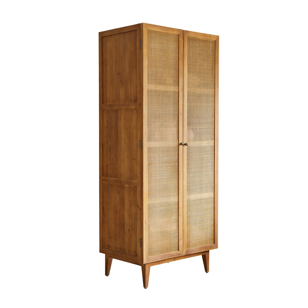 SCHRANK Ninon Natur aus Pinie - Naturfarben, Holz (85/200/55cm) - Tikamoon