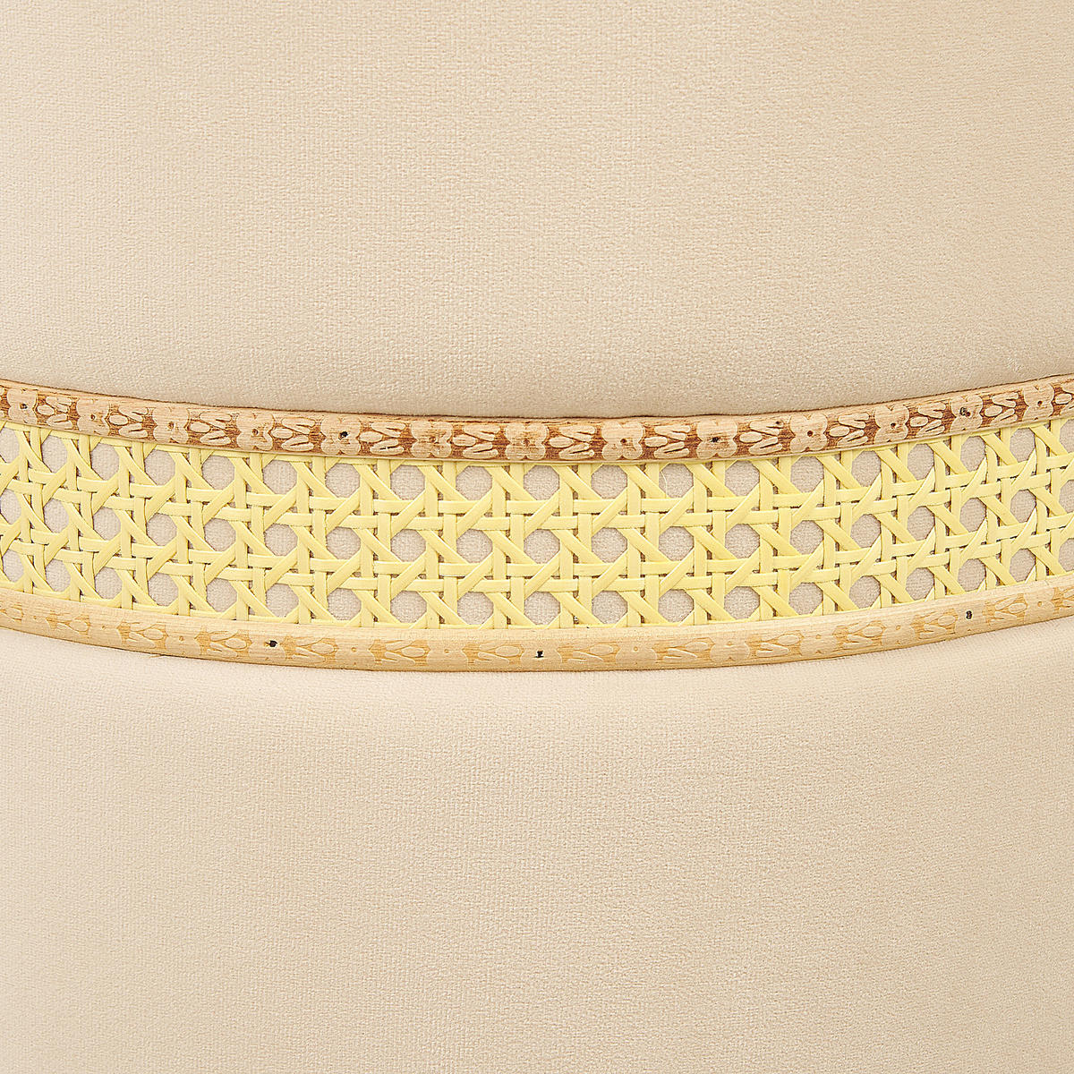 POUF Medford 30-34/30-34/38-43 cm - Beige, Textil (30/38/30cm) - Beliani