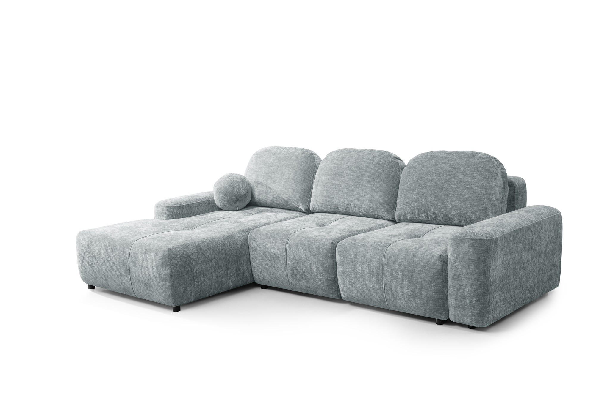 ECKSOFA Argos In Vibe - Blaugrau, Holzwerkstoff/Textil (170/267cm) - Fun Möbel