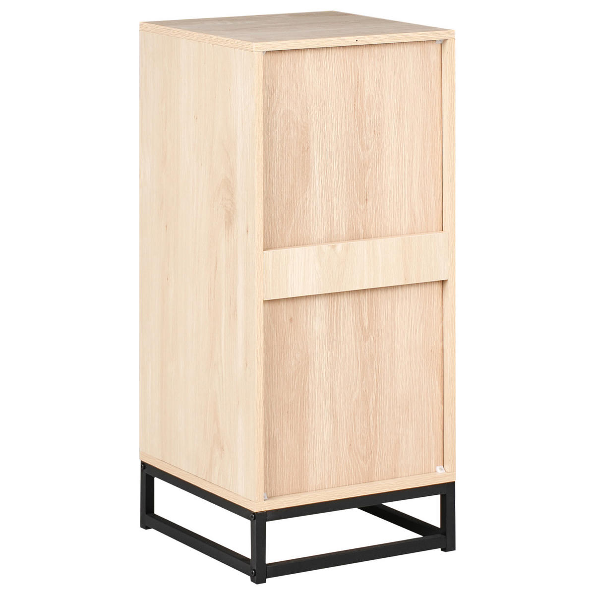 KOMMODE mit 4 Schubladen Hellbraun Botwood - Hellbraun, Holzwerkstoff (40/90/40cm) - Beliani