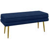 SITZBANK mit Stauraum, Blau - Blau, Kunststoff (37.5/43/79.5cm) - HOMCOM