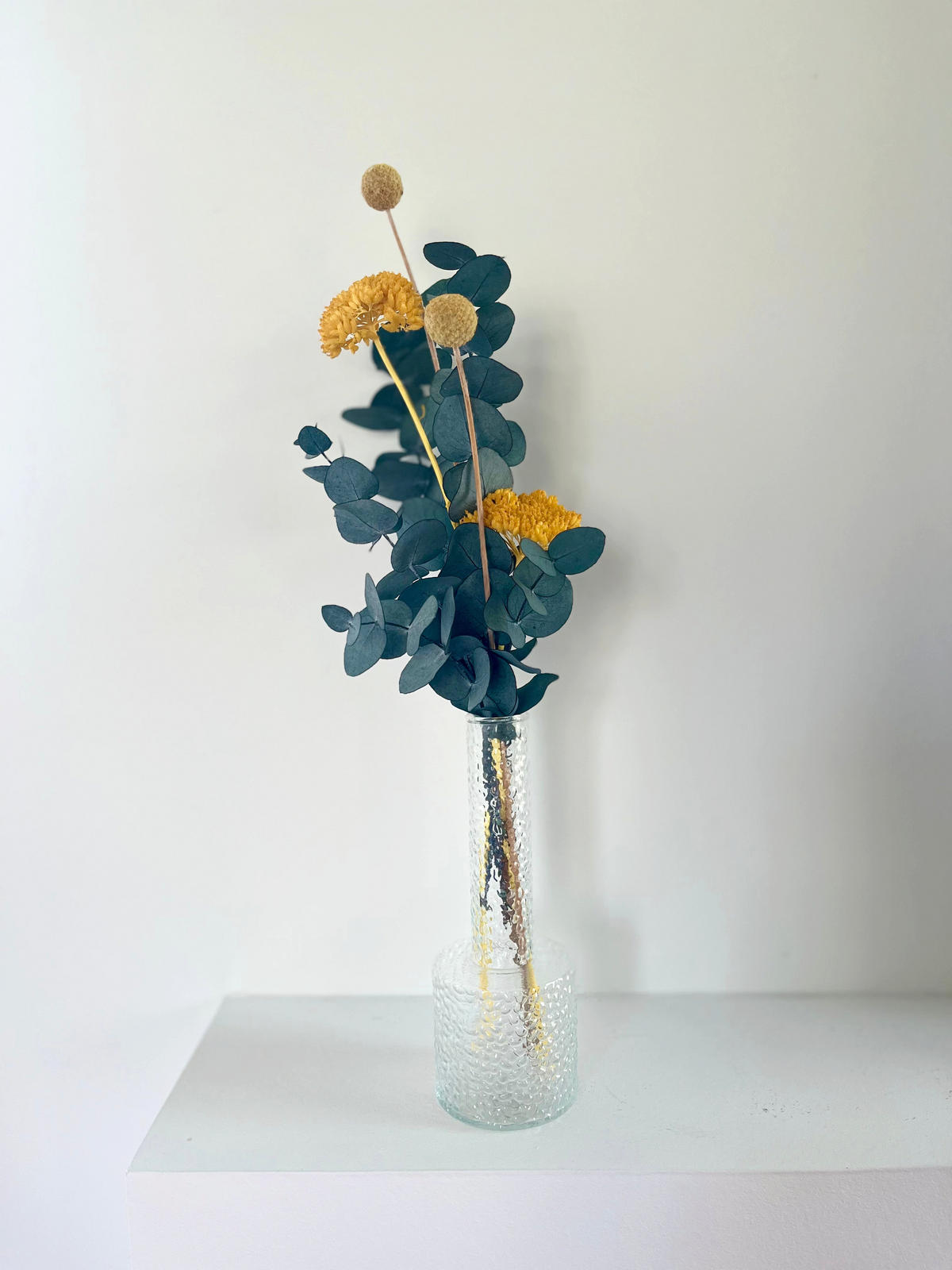 MINI Trockenblumenstrauß Pop of Color - gelb - gelb - Gelb, Naturmaterialien (25cm) - Lykke & You