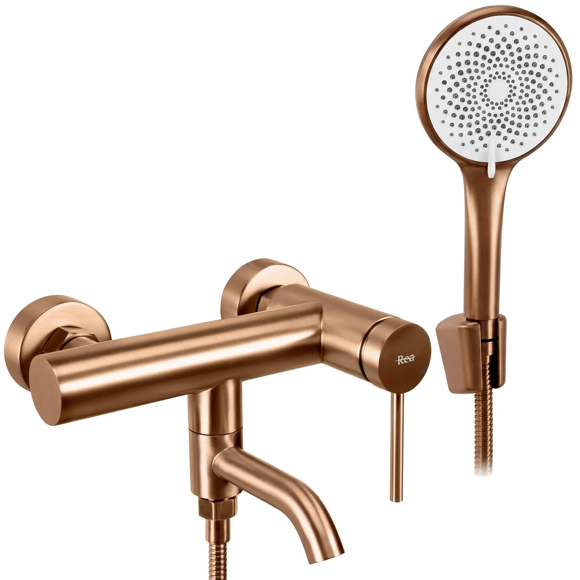 WANNENARMATUR Rea Clif Brushed Copper - Kupferfarben, Metall (15/11/19cm) - REA