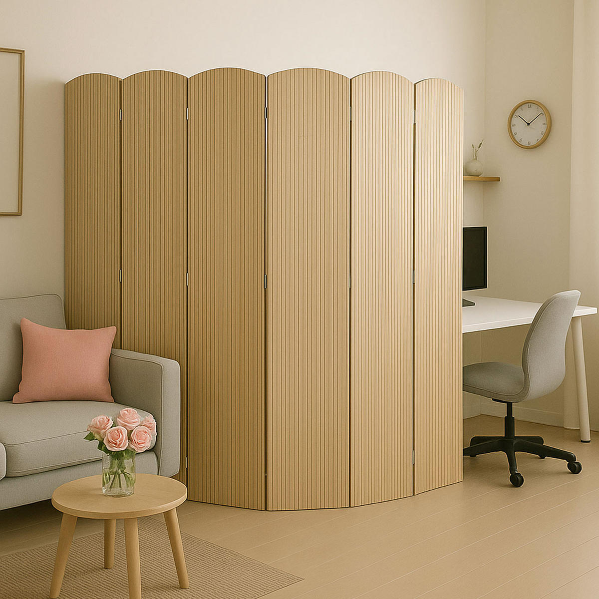 PARAVENT Braun - Braun, Holz (245/170/2cm) - MCW