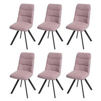ESSZIMMERSTUHL Altrosa 6er-Set - Altrosa, Textil (45/94/45cm) - MCW
