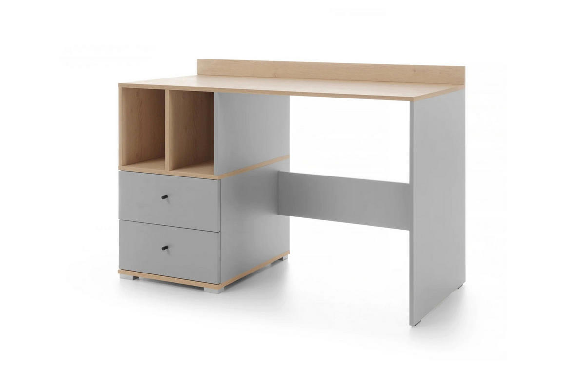 SCHLAFZIMMER Set 6-tlg. – ORO SYSTEM – Grau / Sonoma Eiche - Grau, Holzwerkstoff (80/195/50cm) - hi-markt