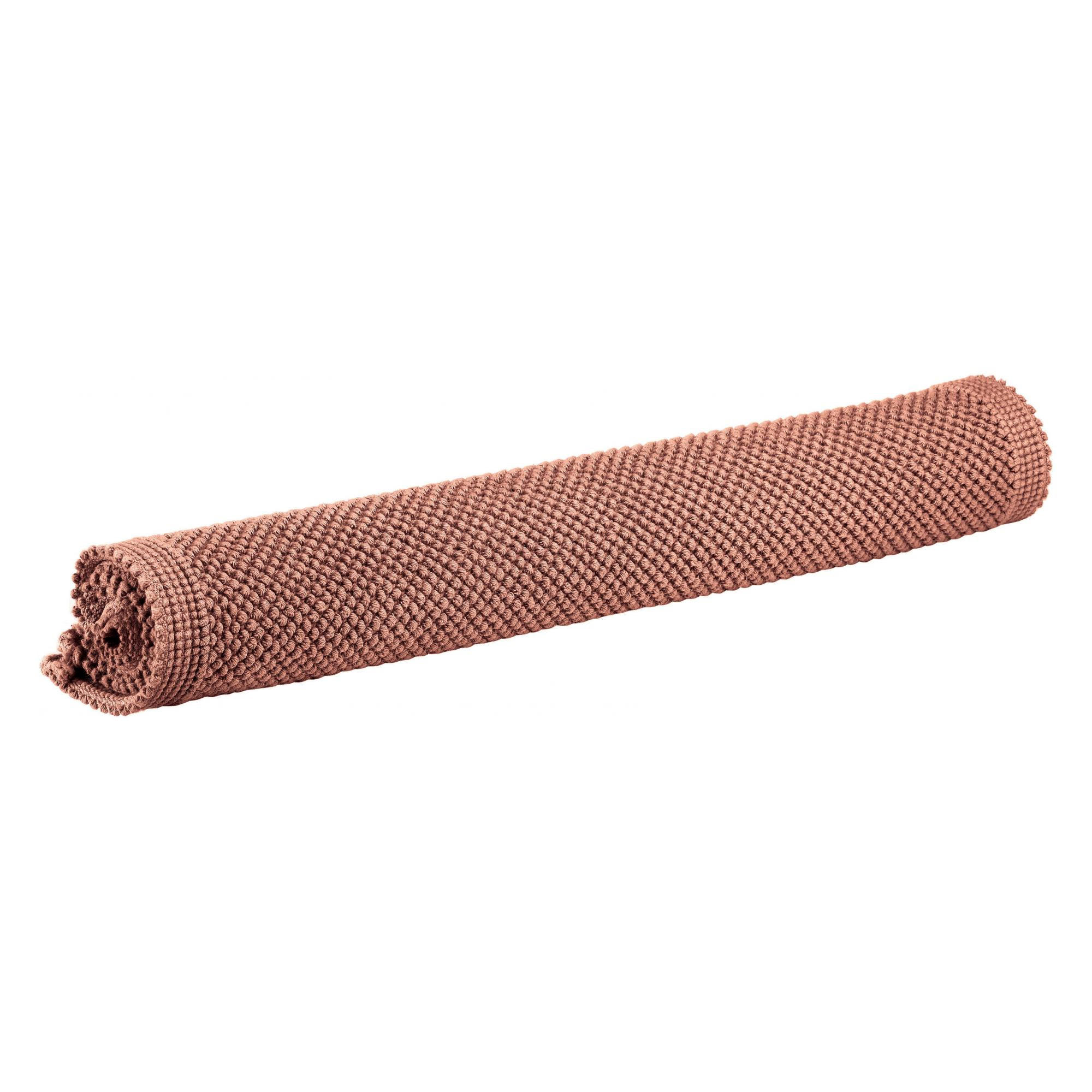 BADEMATTE Etia terrakotta 54 x 64 cm - Altrosa, Textil (54/64cm) - Vivaraise