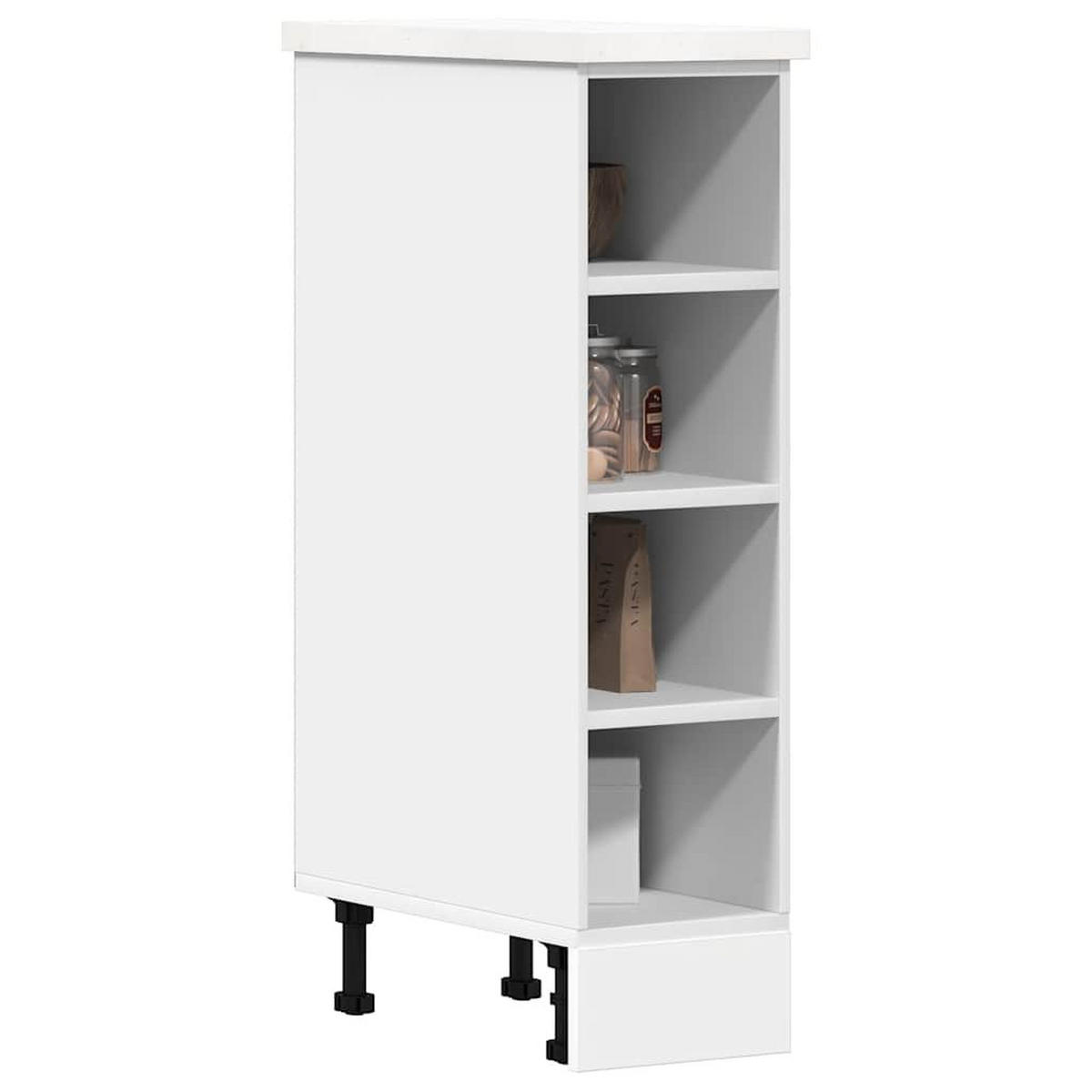 UNTERSCHRANK Riga Weiss 20/44,5/81,5 Cm Holzwerkstoff - Weiß, Holzwerkstoff (44.5/81.5/20cm) - vidaXL