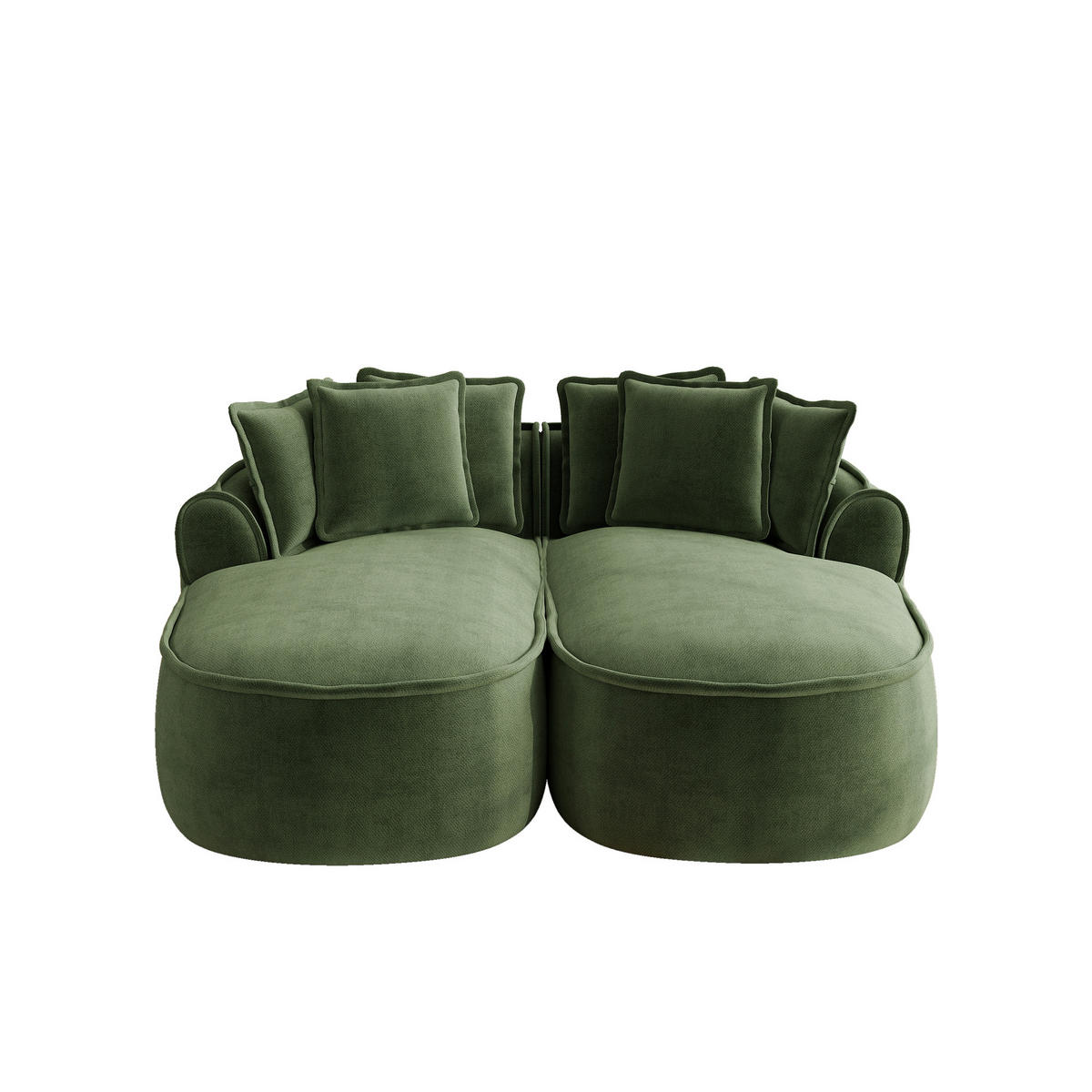 SCHLAFSOFA DE-34260 modular Grün - Grün, Textil (164/67/184cm) - ComfortXL