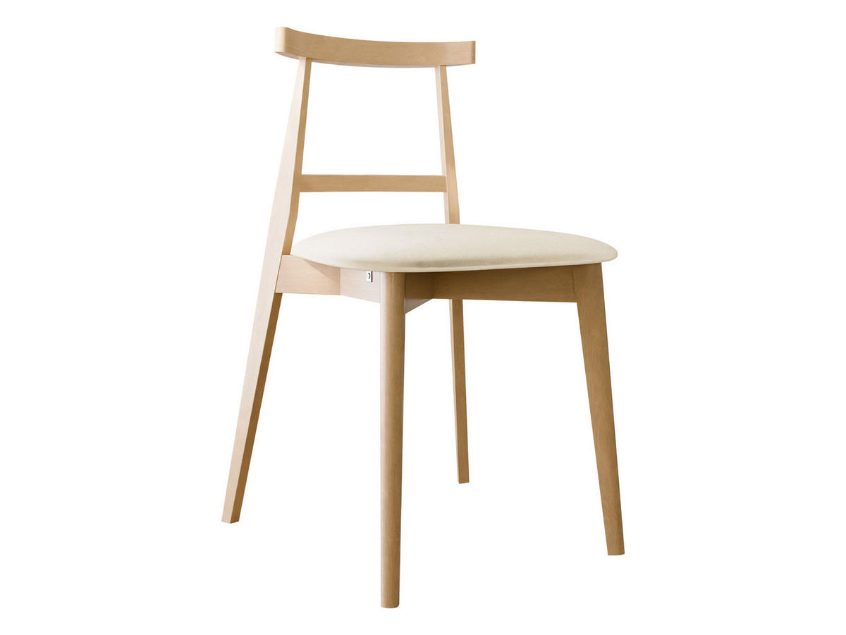 WOHNZIMMER STUHL KT71, Holzfarbe: Buche - Buchefarben/Naturfarben, Holz/Textil (48/75/54cm) - MIRJAN24