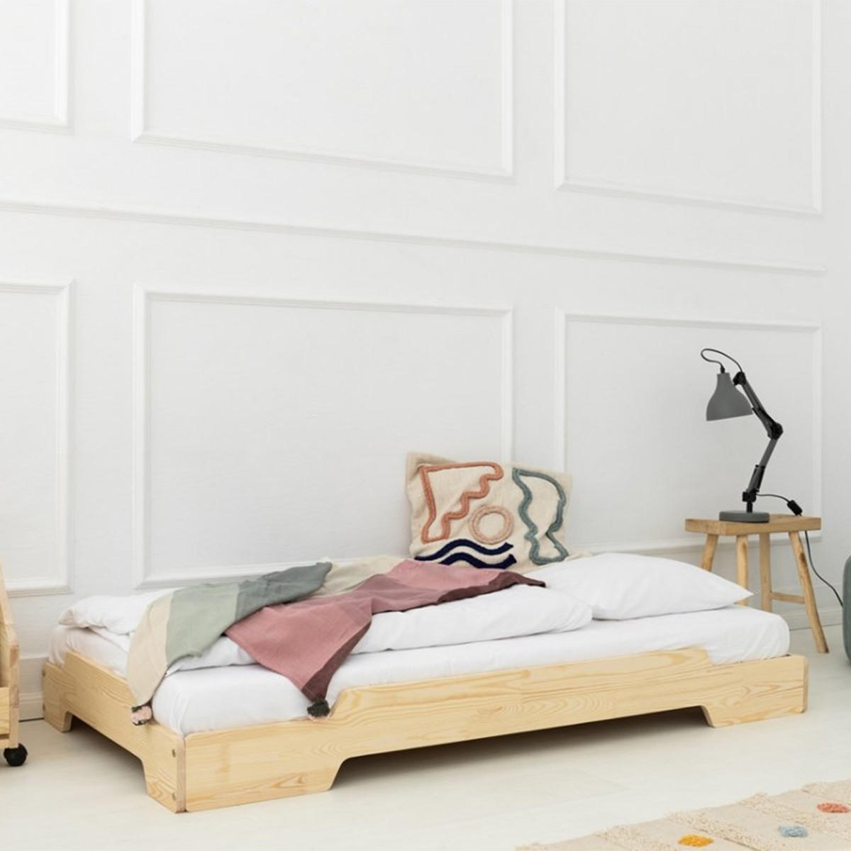 POSTEL 90/190 Lola Přírodní dřevo - hnědá, dřevo (90/190cm) - Petits-meubles