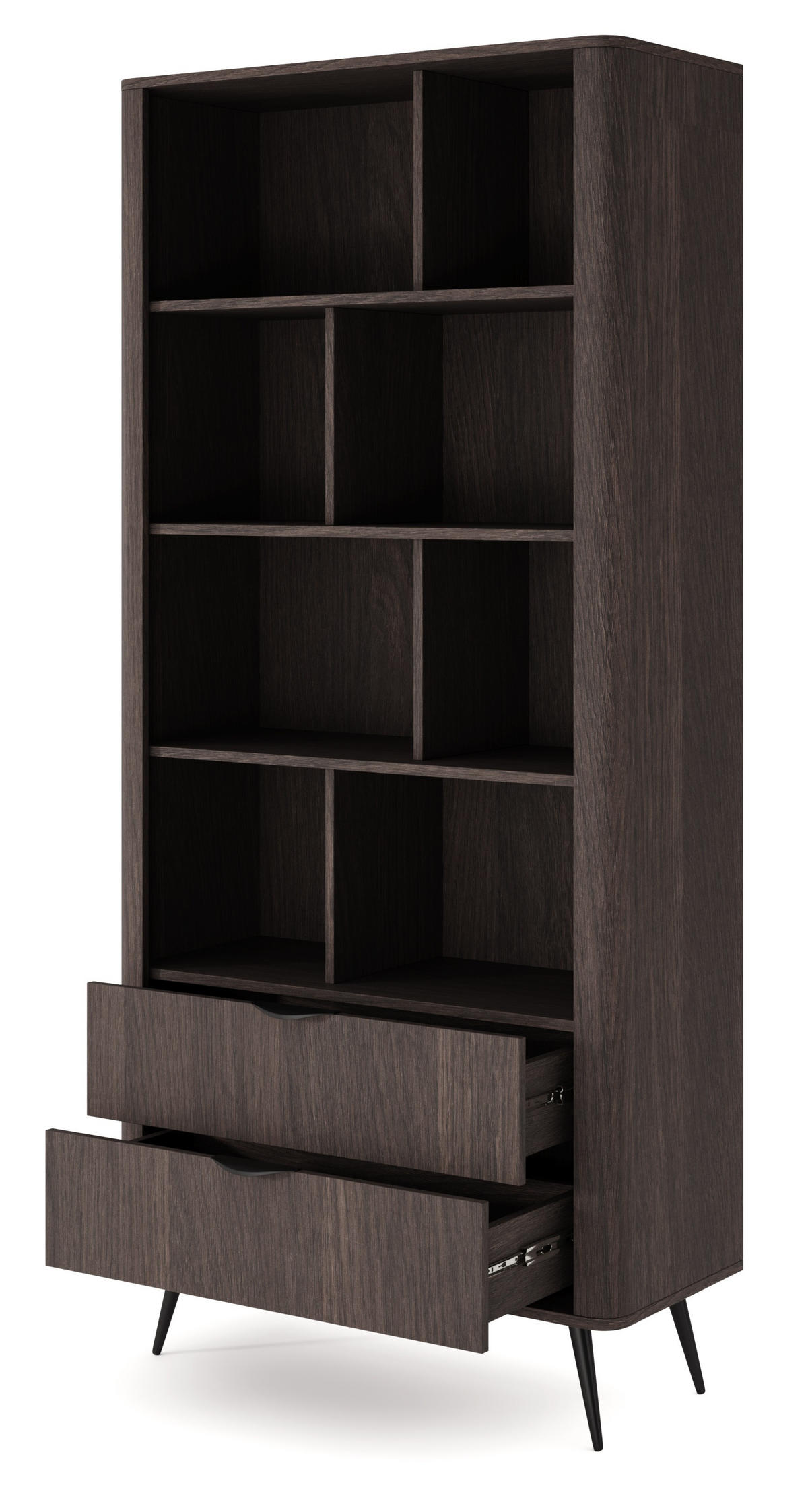 STANDREGAL 90 cm Estera mit Schubladen, Eiche Dunin - Eichefarben, Holz (88/194/38cm) - Emporius
