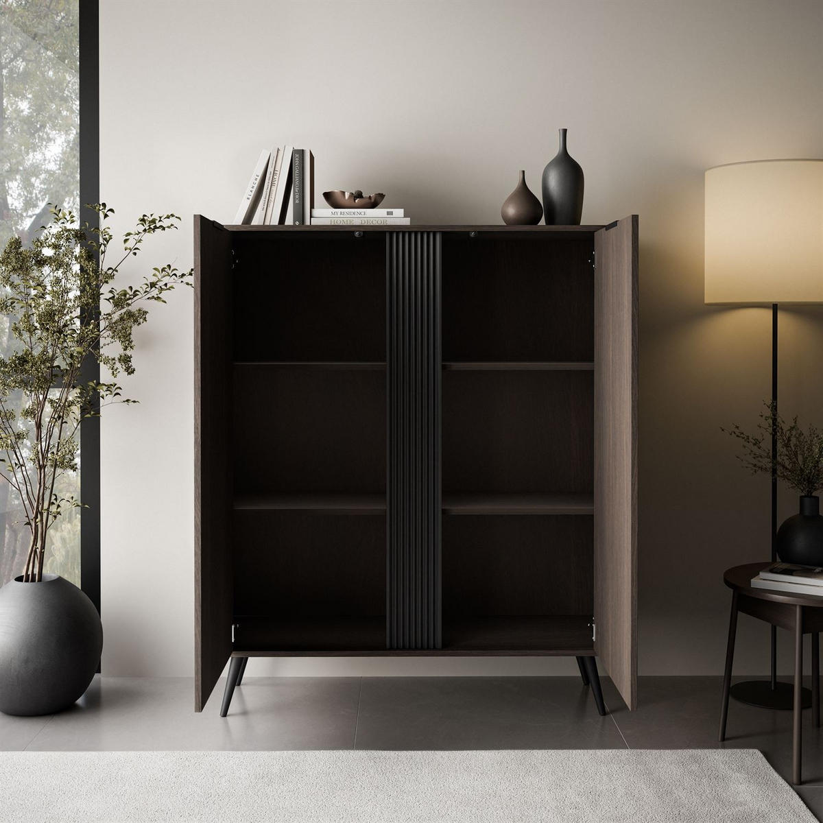 HIGHBOARD TWILIGHT 2D - Eichefarben, Holzwerkstoff (113/134/38cm) - Lookway