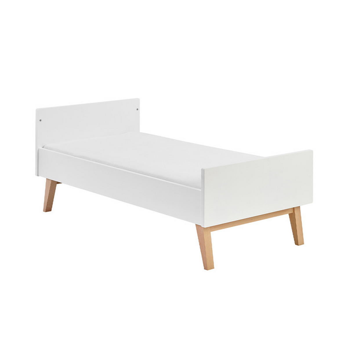 POKOJ PRO MIMINKO 2DÍLNÝ Bílá a dřevo - bílá, kompozitní dřevo (144/89/76cm) - Petits-meubles