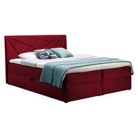 BOXBETT Top 5 - Rot, Holz (140/200cm) - MIRJAN24