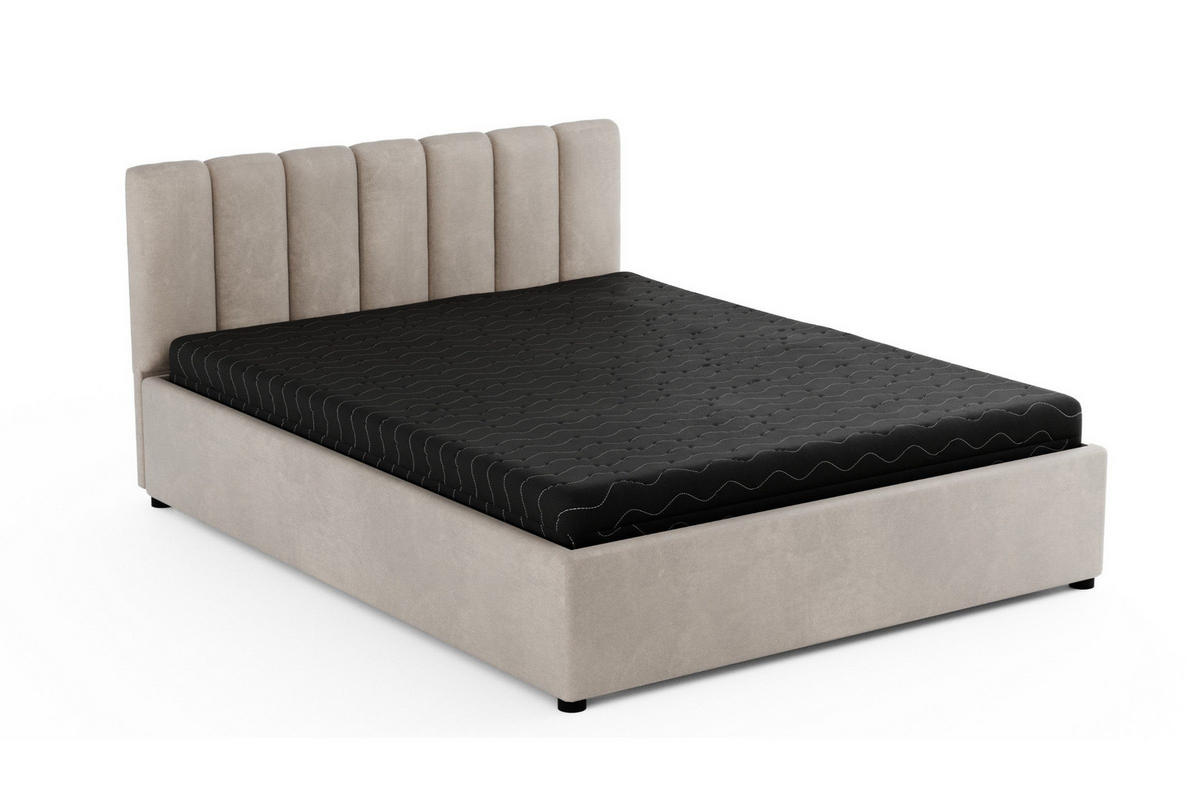 TASCHENFEDERKERNMATRATZE PREMIUM 7 VISCO mit Visco-Schaum 200/200/21 Schwarz H3 - Schwarz, Textil (200/200cm) - Deine Möbel 24