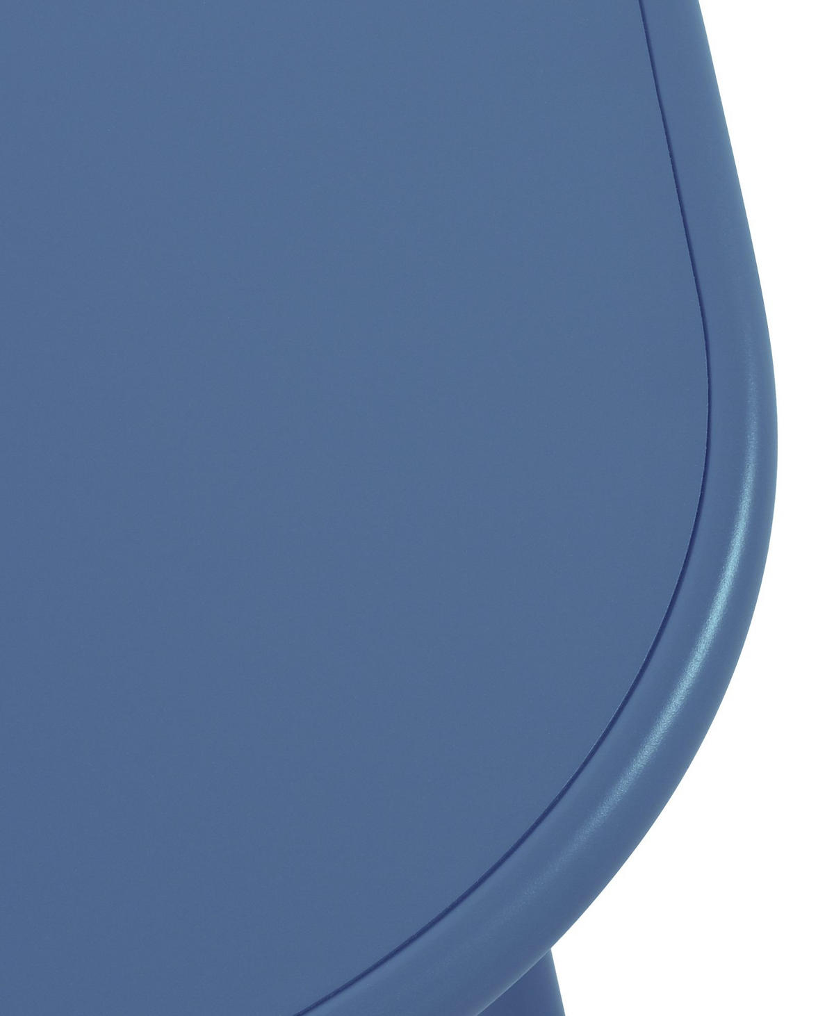 COUCHTISCH oval 80/45/45 cm Kunststoff blau - Blau, Kunststoff/Metall (45/80/45cm) - CLP