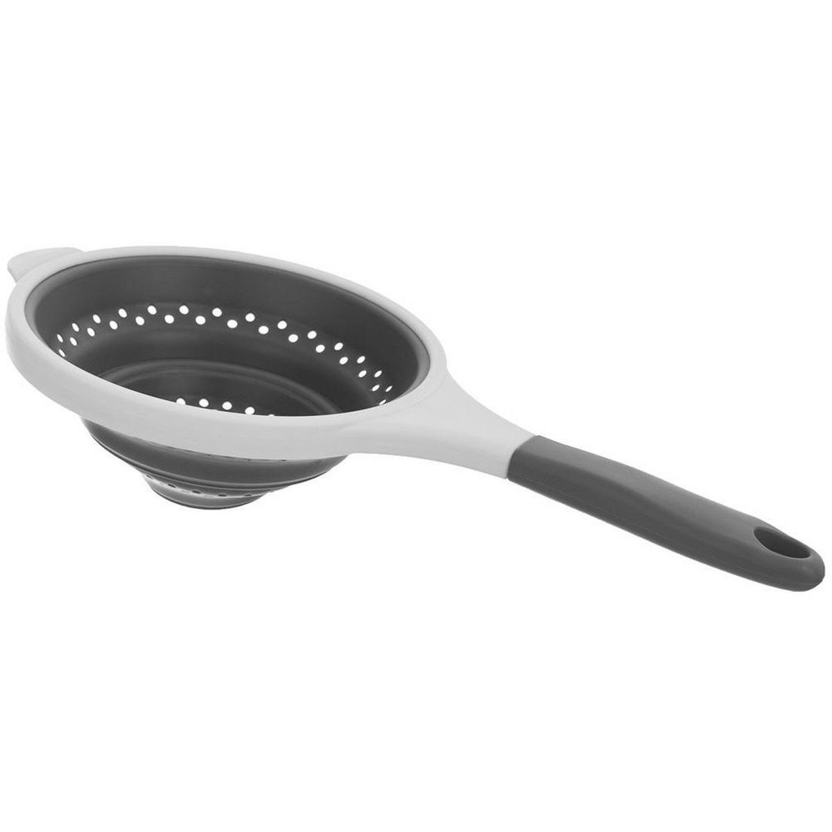 KÜCHENSIEB KEMP Grau Weiß 25,5 cm - Grau, Kunststoff (25.5cm) - Orion 