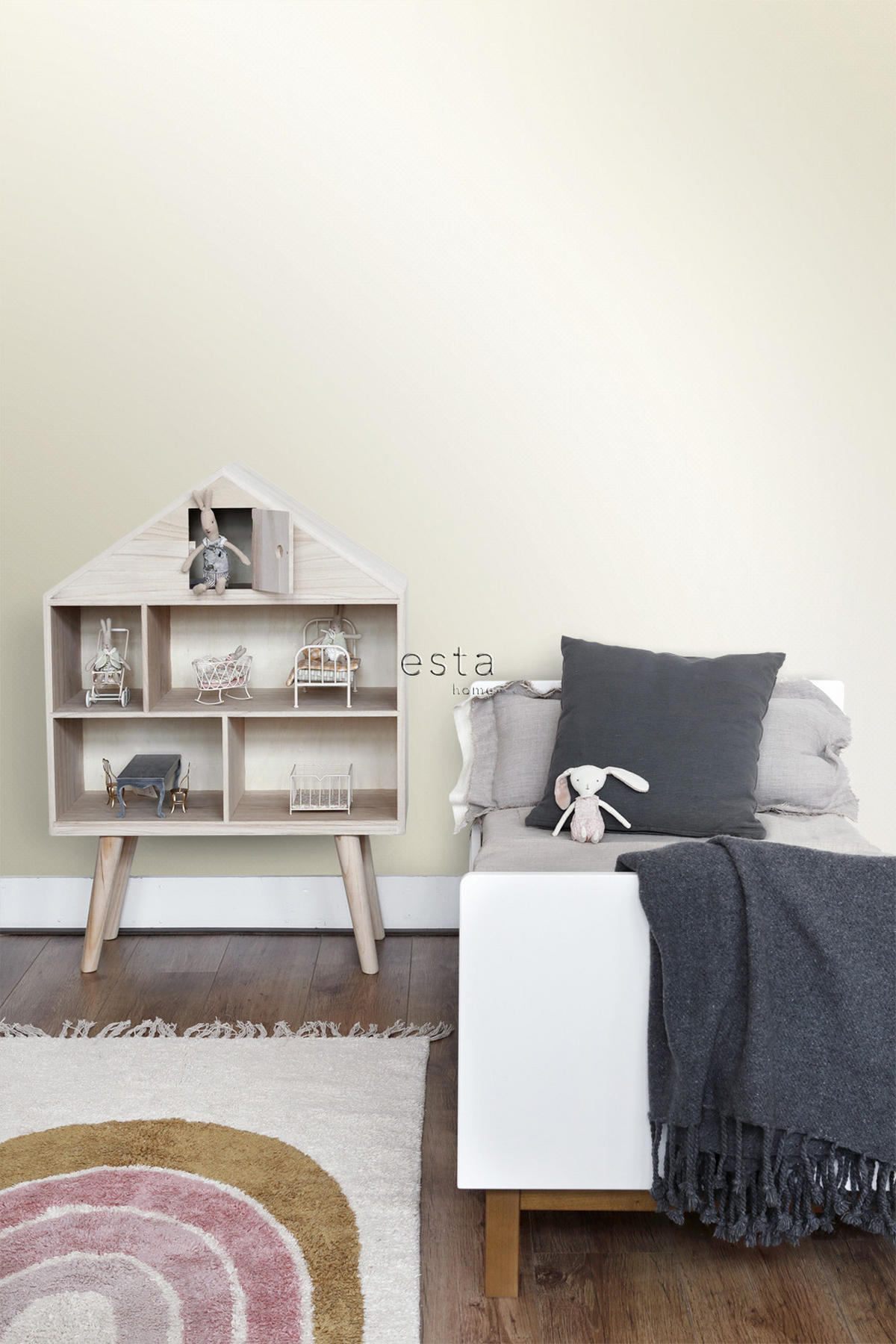 TAPETE feine Punkte 53 cm x 10.05 m - Beige, Papier (53/0.1cm) - ESTAhome