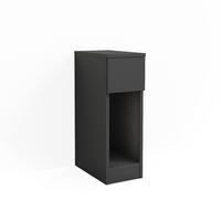 NACHTTISCH Enton Schwarz 20 x 59.5 cm - Schwarz, Holzwerkstoff (20/59.5/35cm) - Vicco