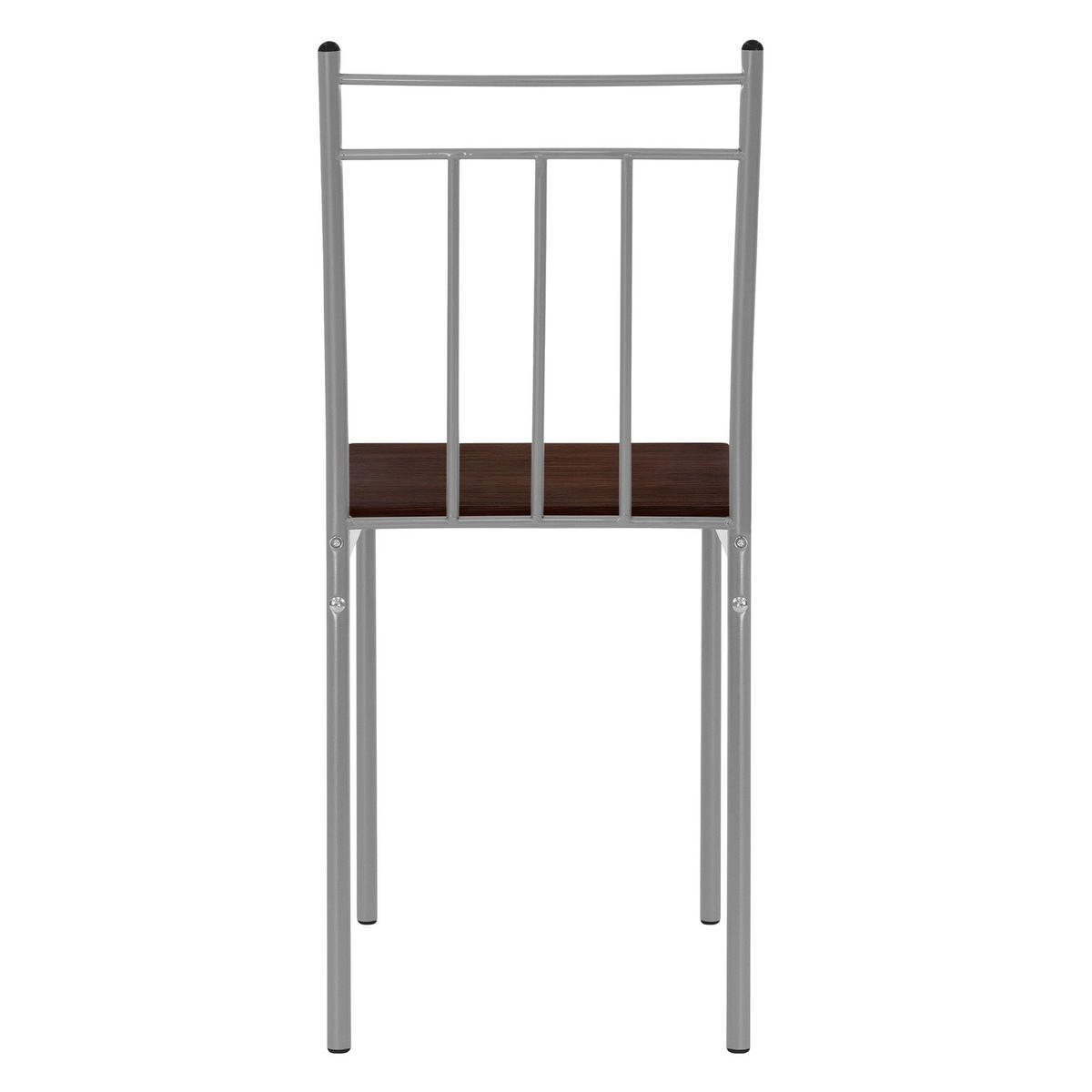 ESSTISCH Set Eiche dunkel - Dunkelbraun, Metall (70/82.5/110cm) - ML-DESIGN