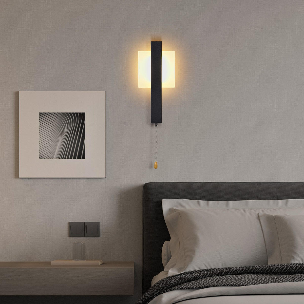 LED STŮLKOVÉ SVÍTILKO BUCKLEY III 28/12/5 cm - černá, kov (12/5/28cm) - Nettlife