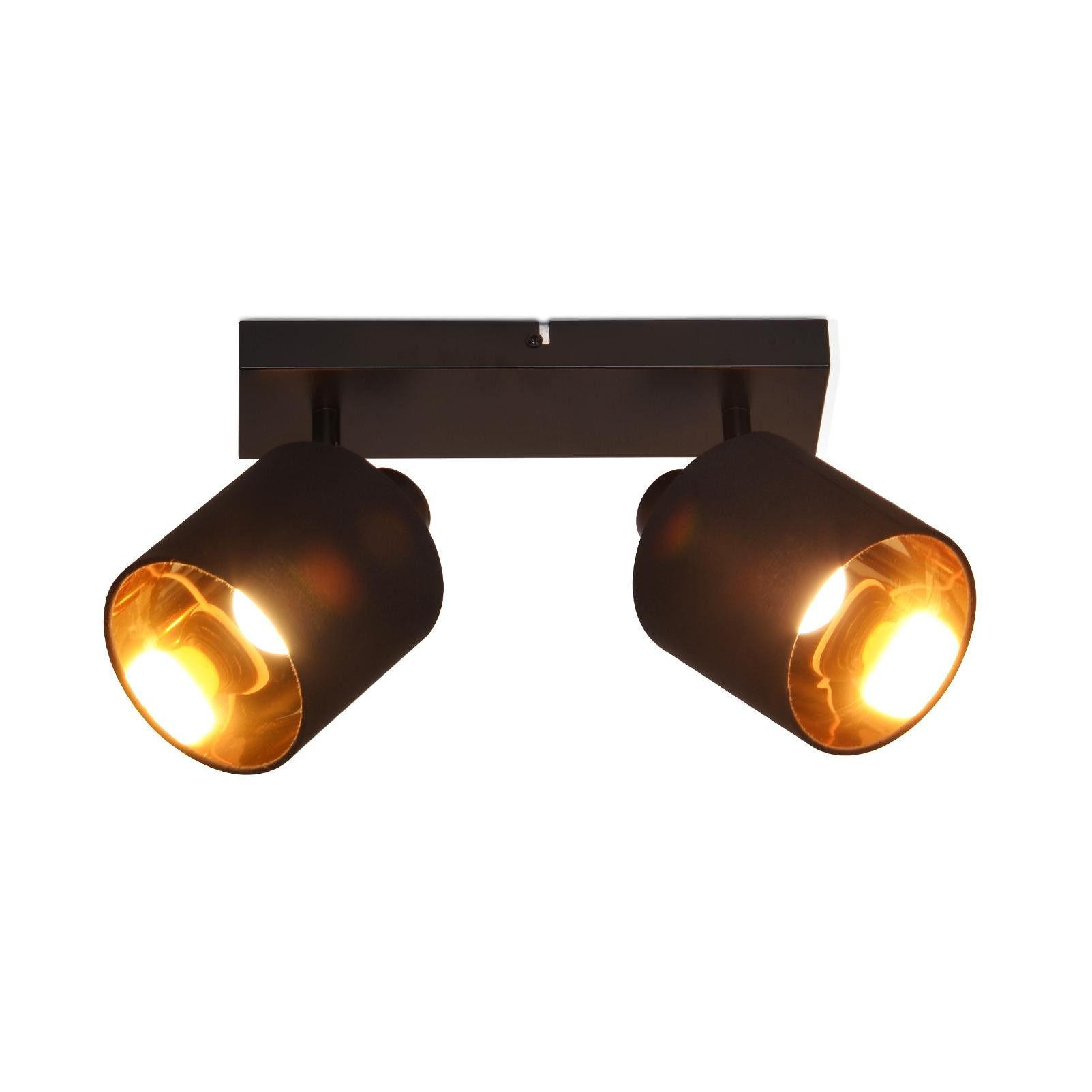 DECKENSTRAHLER Shikamaru 7/7/15cm - Schwarz, Metall (7/7/15cm) - ZMH