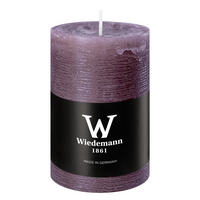 STUMPENKERZE Rustik Marble Style Mauve Lila 90 x Ø 58 mm, 1 Stück - Mauve, Paraffin (6/9cm) - Wiedemann Kerzen