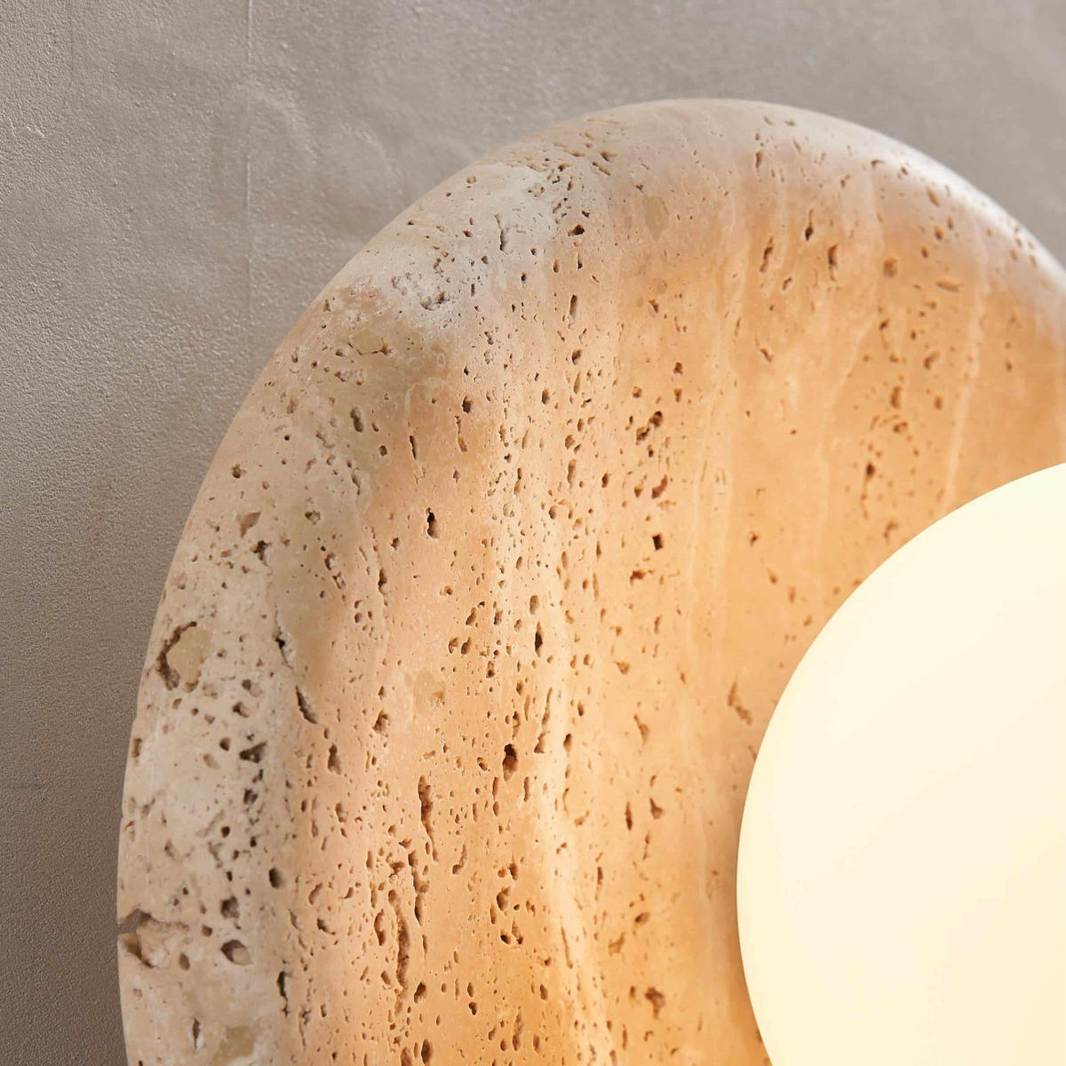 WANDLEUCHTE Milenka, Beige und Weiß, 20cm - Beige, Glas (20/20/13cm) - KOSILUM
