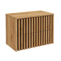 WASCHBECKENSCHRANK Lucca-107 - Braun, Holzwerkstoff (80/63/46cm) - Lomado