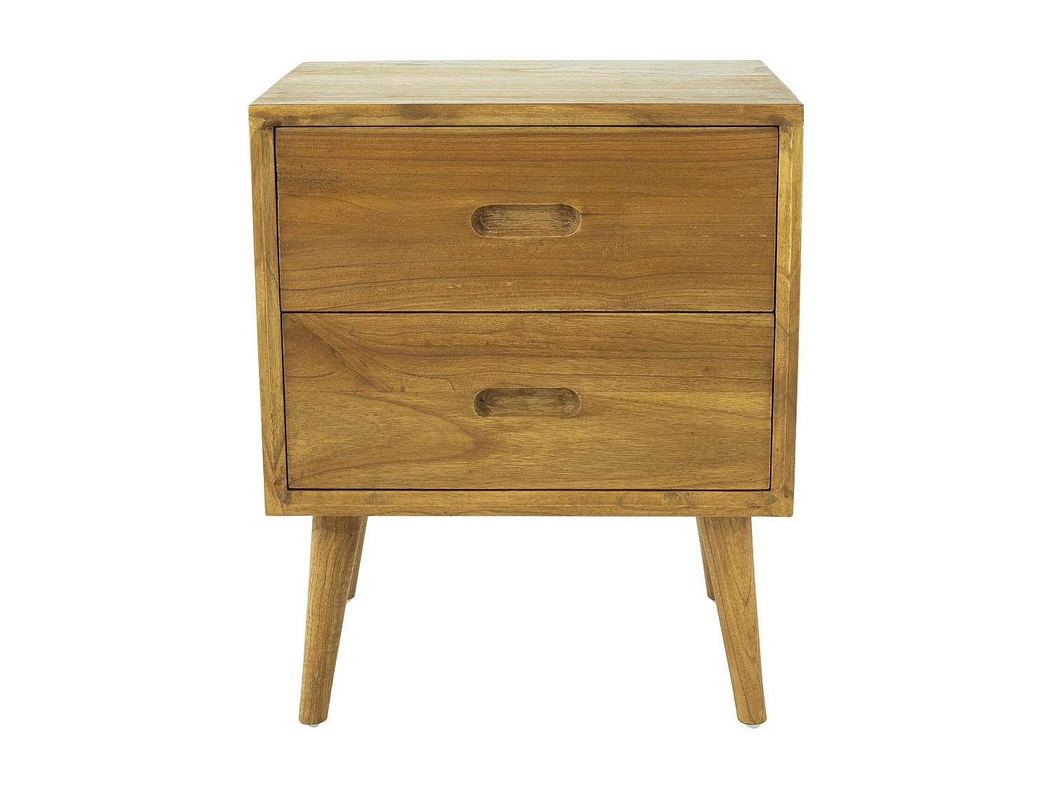 NACHTTISCH - 45 cm x 35 cm - Holz, Platte - Naturfarben Hell - PONIDA - Naturfarben, Holz (45/55/35cm) - Vente-Unique
