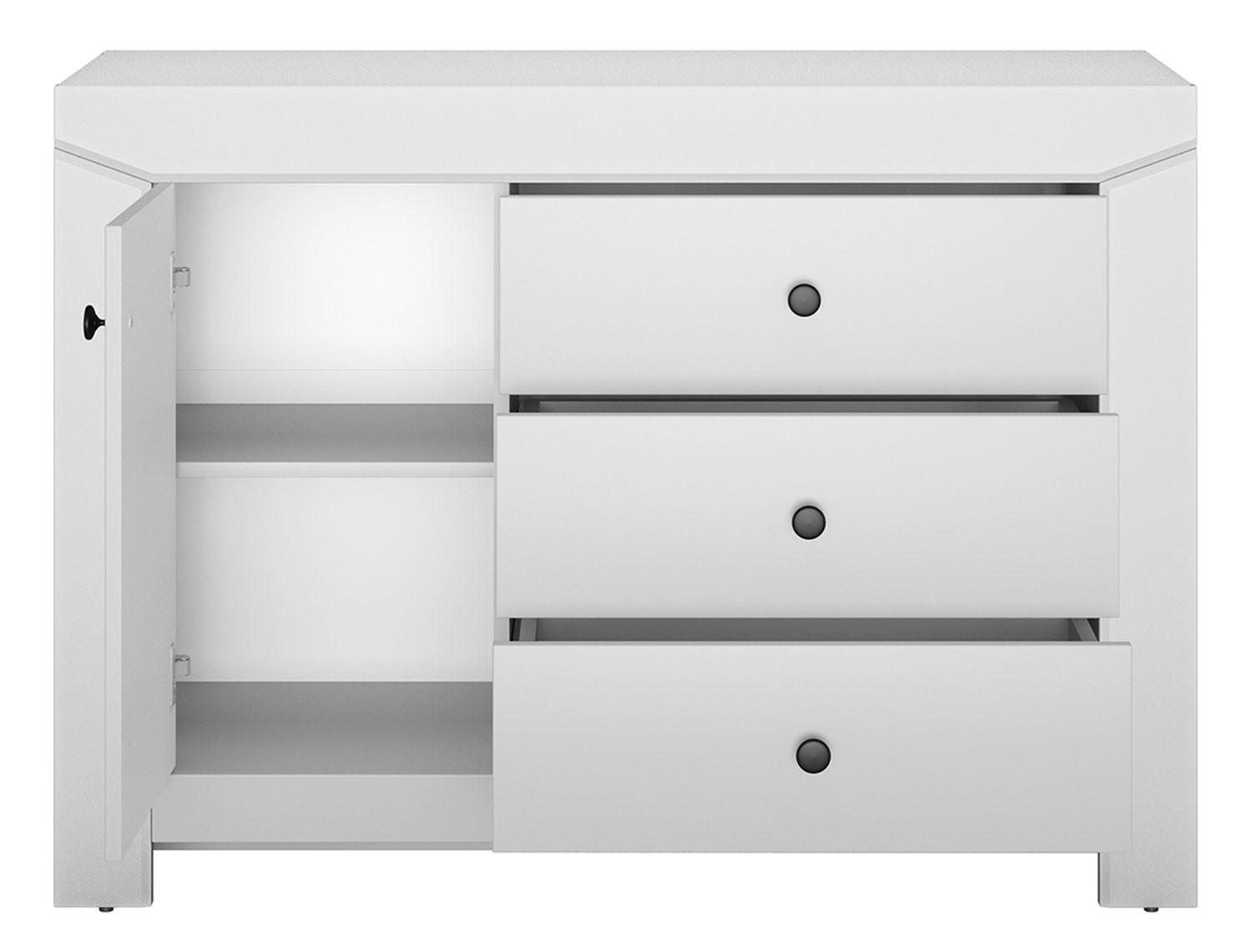SIDEBOARD Terni silbergrau 117 / 42 / 85cm - Silberfarben/Grau, Holz/Holzwerkstoff (117/85/42cm) - Feldmann-Wohnen