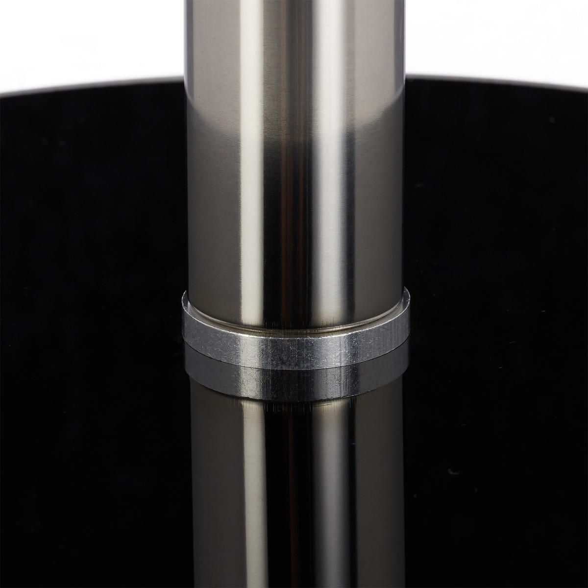 BEISTELLTISCH - Schwarz, Glas/Metall (43/43/53cm) - Relaxdays