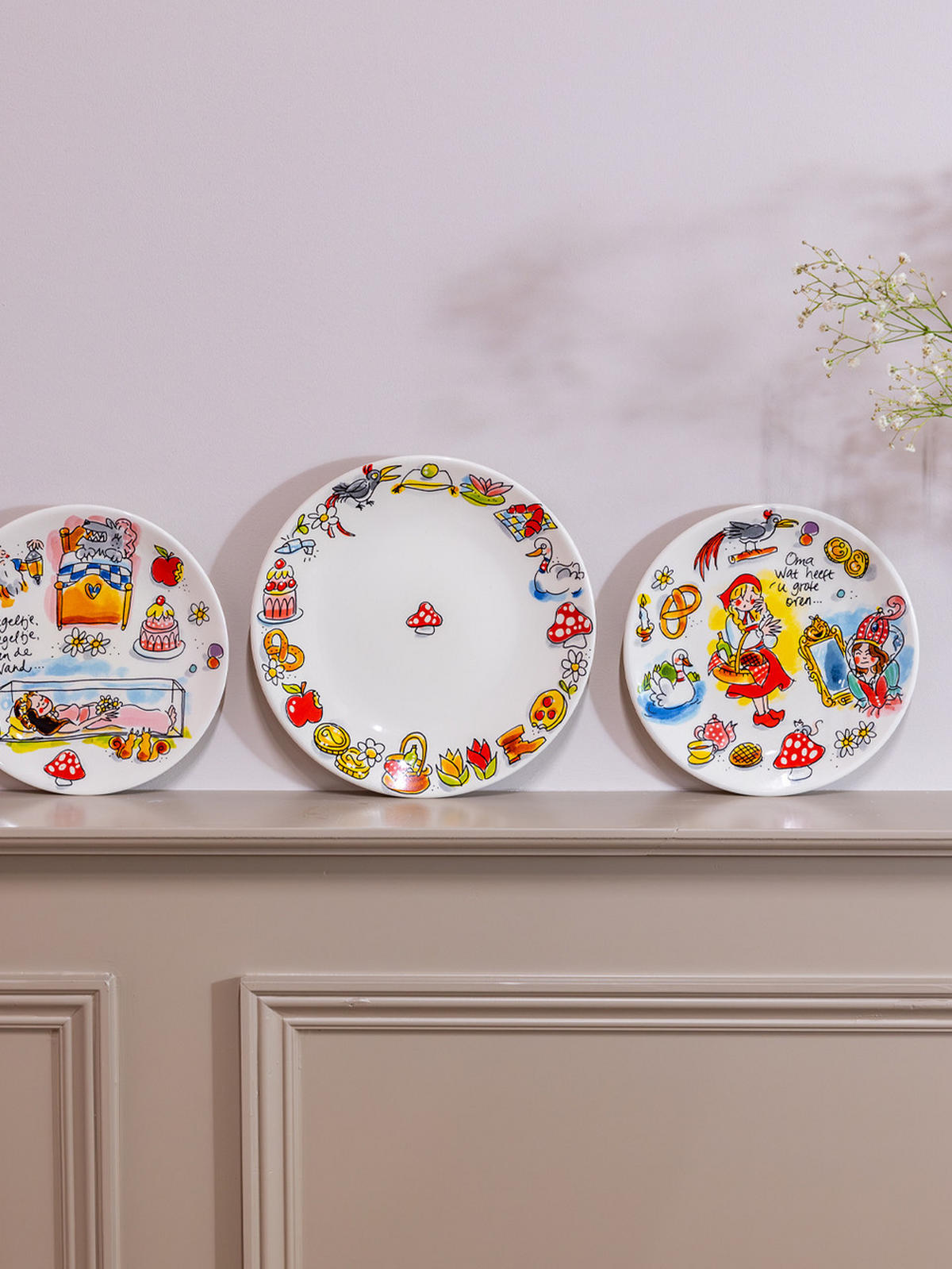 TELLER Efteling Rotkäppchen in Bunt - 18cm - Multicolor, Keramik (18/18/2cm) - Blond Amsterdam