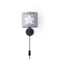 KINDERZIMMERLAMPE Luca Wl Ale 105 - Grau, Metall (18/26.9/20.9cm) - Paco Home