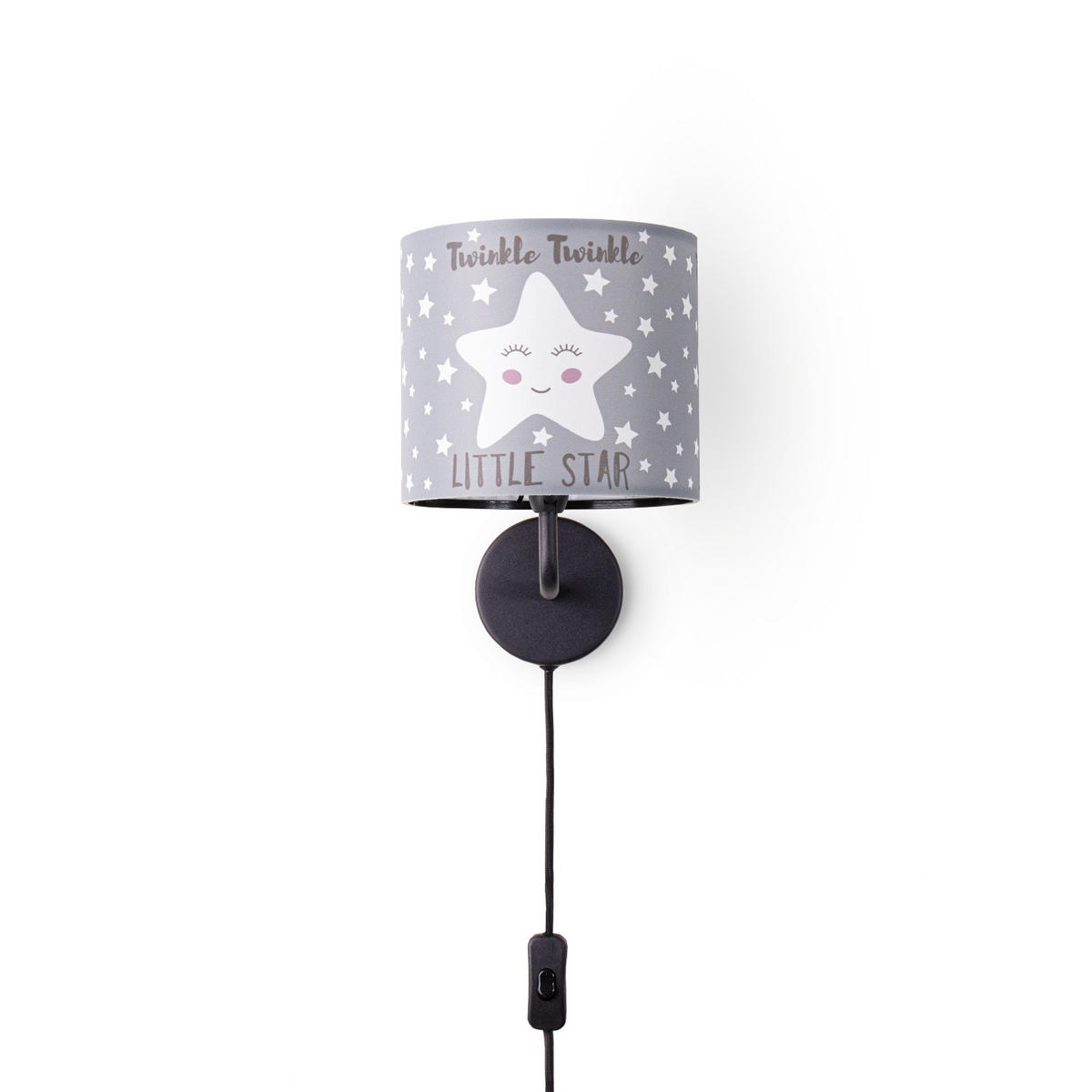 KINDERZIMMERLAMPE Luca Wl Ale 105 - Grau, Metall (18/26.9/20.9cm) - Paco Home