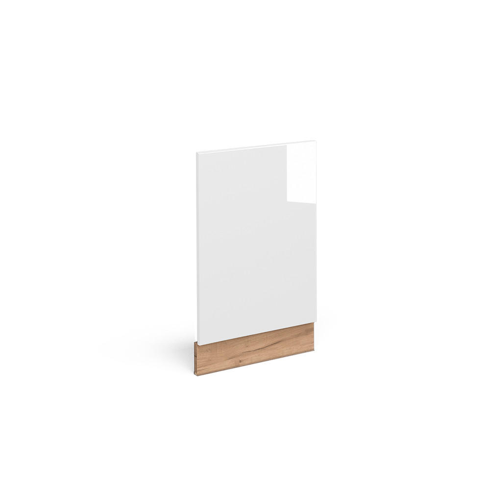 FRONTBLENDE Fame-Line Weiß Hochglanz 45 cm ohne AP - Honigeiche/Weiß Hochglanz, Holzwerkstoff (45/67.4/1.6cm) - Vicco