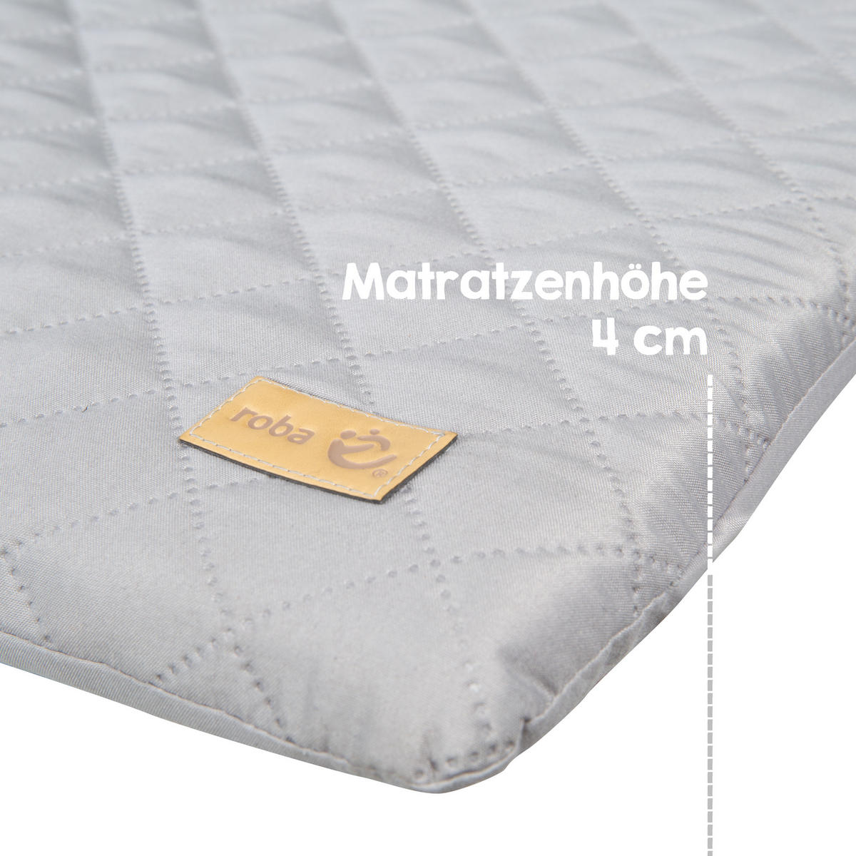 WICKELAUFLAGE roba Style grau - Grau, Textil (85/75cm) - Roba