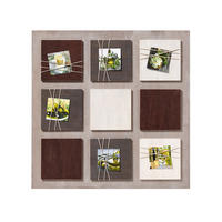 BILDERRAHMMEN La Casa Galerierahmen braun, für 6 Fotos 8x8 cm - Braun, Holzwerkstoff (58/58/1.5cm) - EMIX24